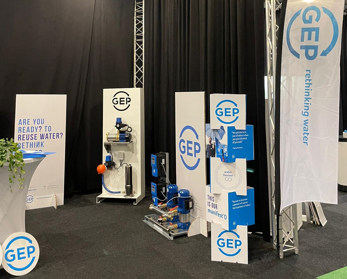 gep watermanagement op de beurs 2023 Infratech