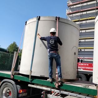 Regenwaterput van beton van 10.000 Liter