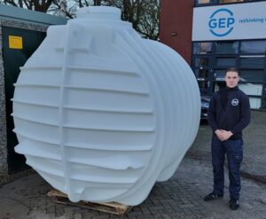 ondergrondse drinkwatertank