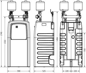 afmetingen break-9 breaktank voor industrie EN1717