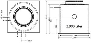 pompput persriool 2900 Liter