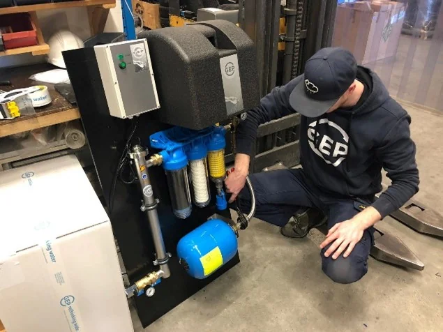 filters regenwater vervangen door een specialist