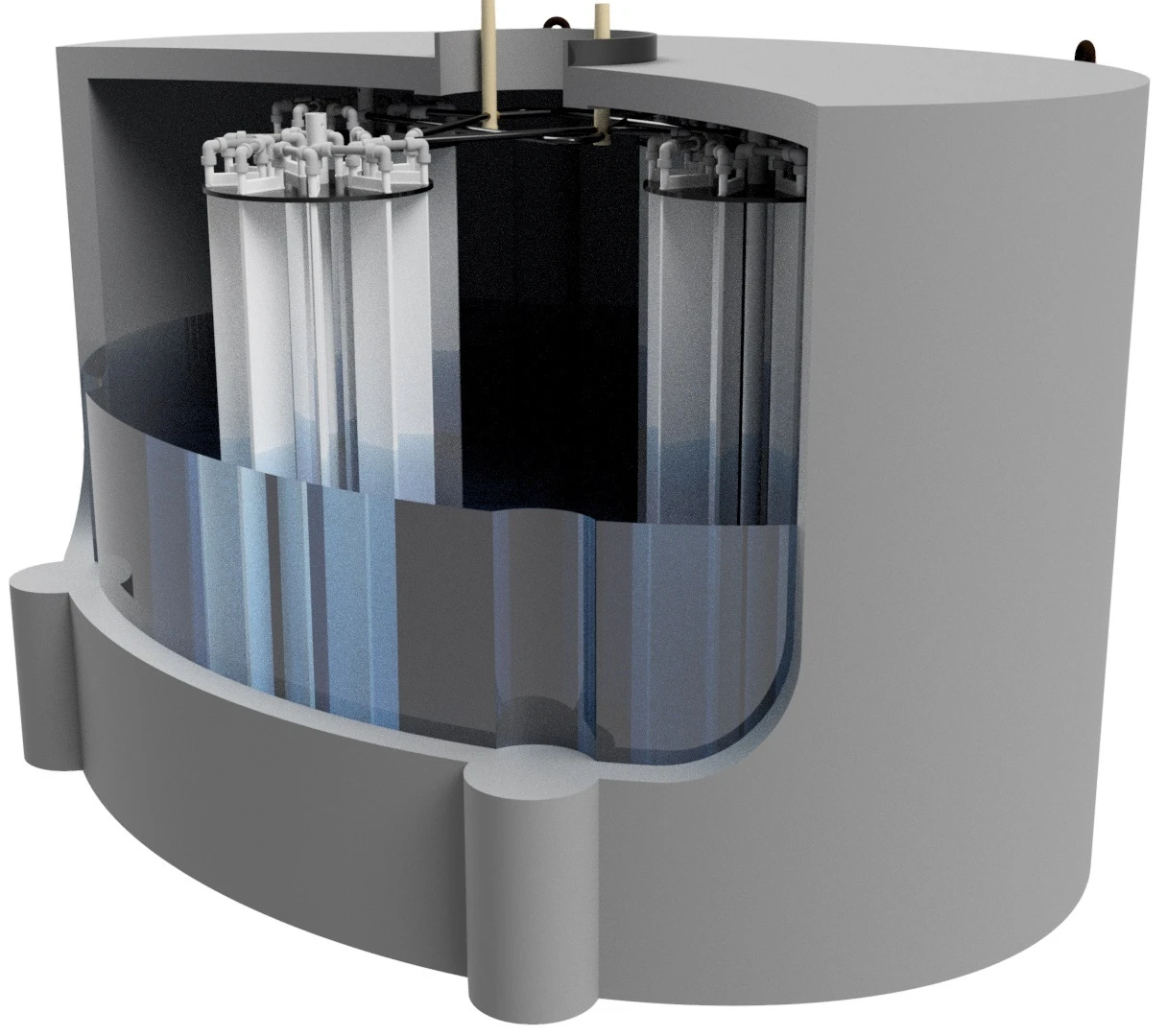 regenwater opslag systemen illustratie van de binnenkant van de regenwaterput