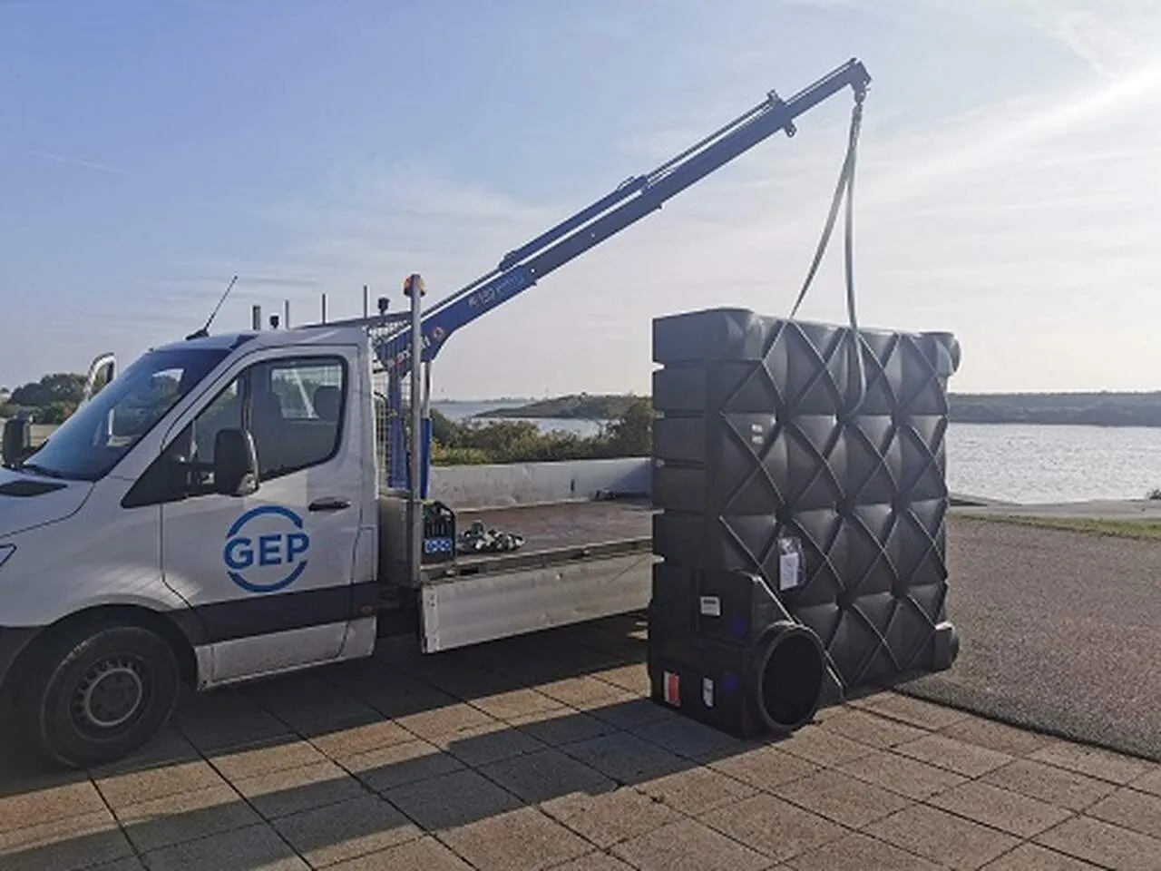 platte kunststof tank geleverd door gep