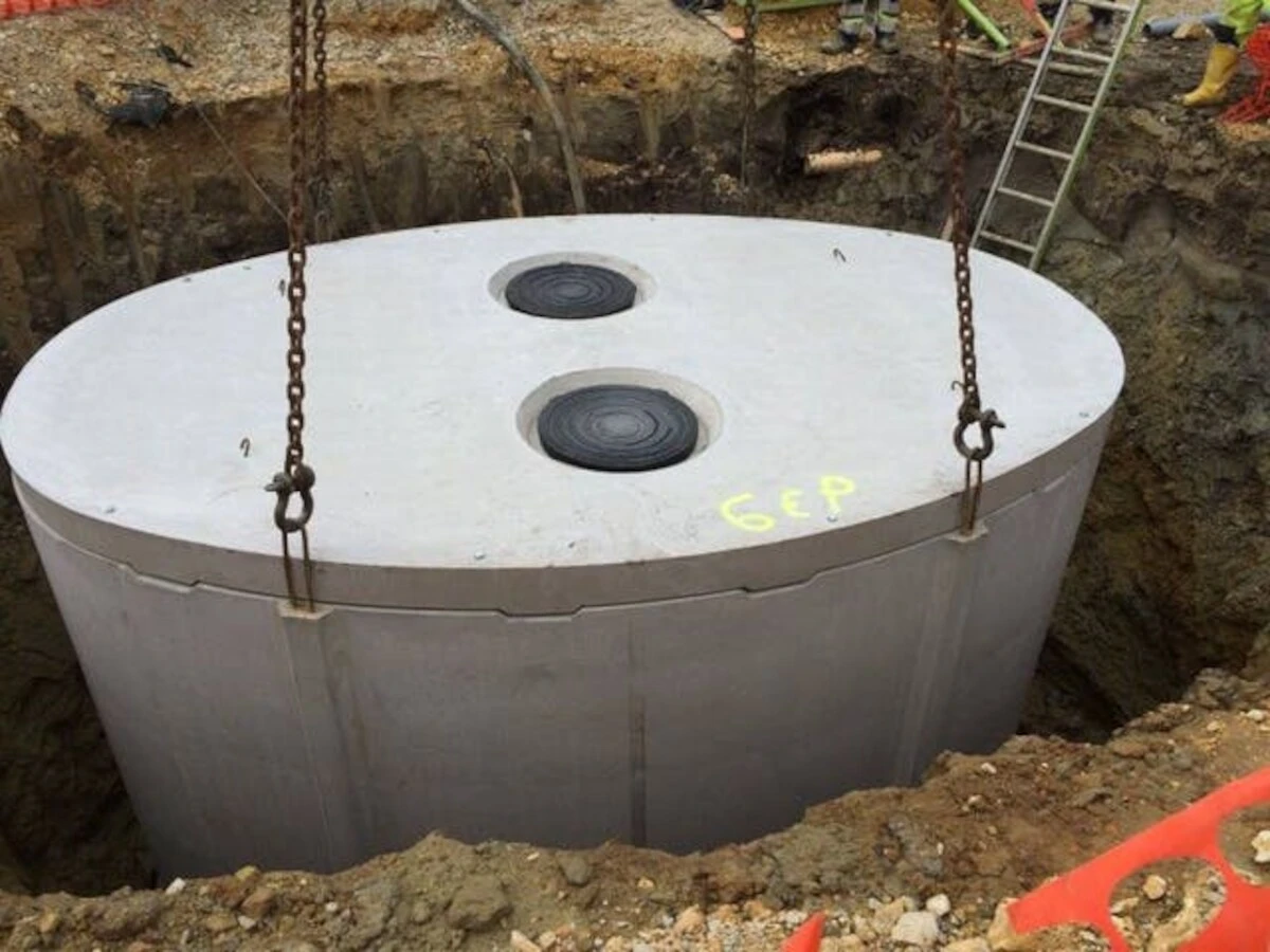 regenwaterput systeem plaatsing